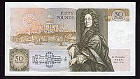 Great Britain, Bank of England, P-381a,  ND (1981-88) 50 Pounds(lot) AU(b)(200).jpg
